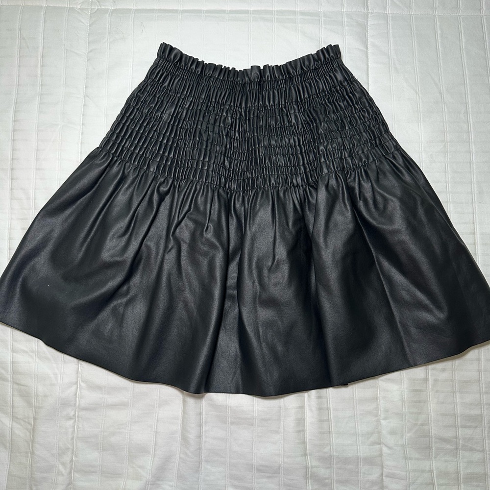 Zara Black Gathered Skirt